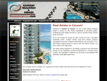 Tablet Screenshot of housesincancun.com